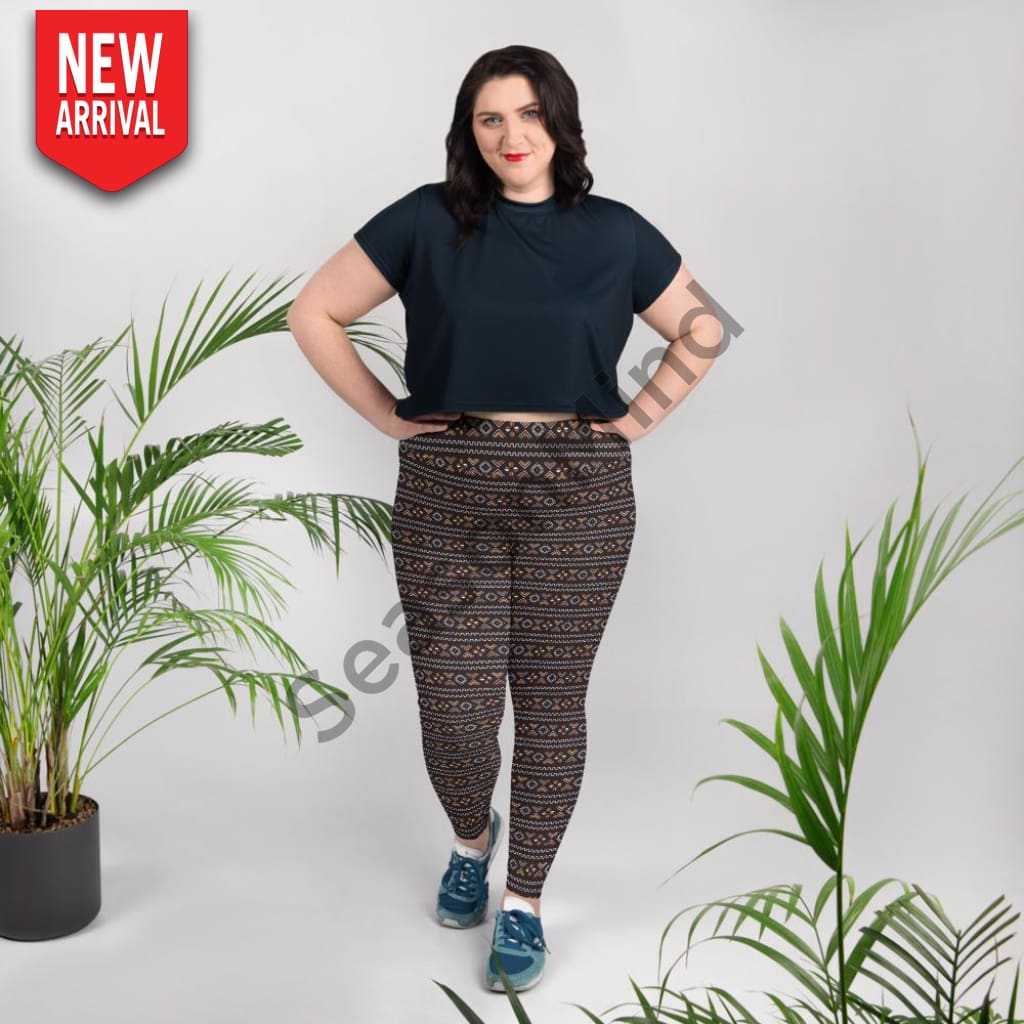 Bogolan Plus Size Leggings 2Xl