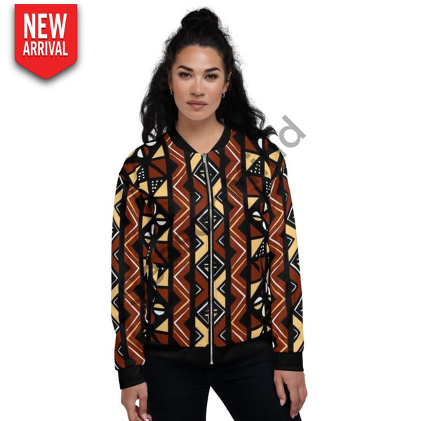 Bogolan Type Bomber Jacket L / Female
