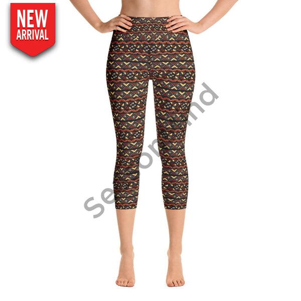 Bogolan Yoga Capri Legging Xs