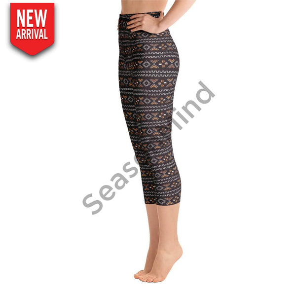 Bogolan Yoga Capri Leggings