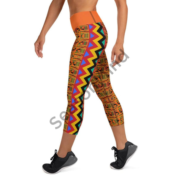 Cultural Kente Style Yoga Leggings