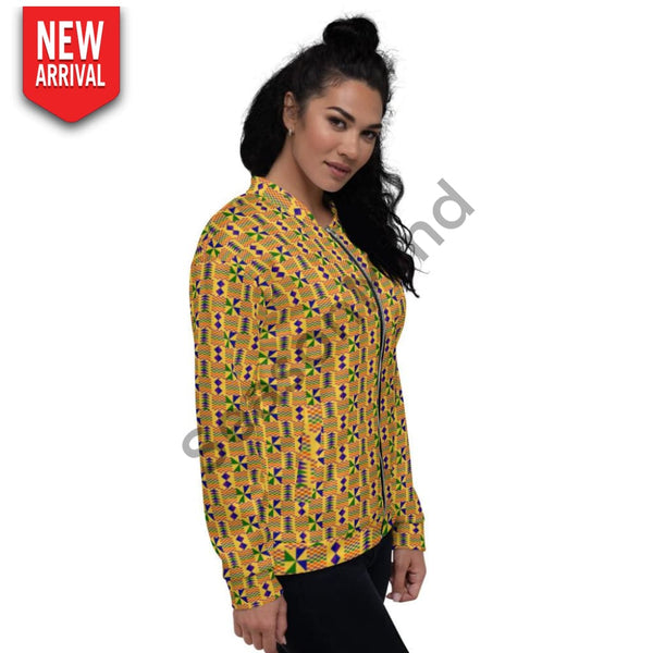 Kente Bomber Jacket L / Female