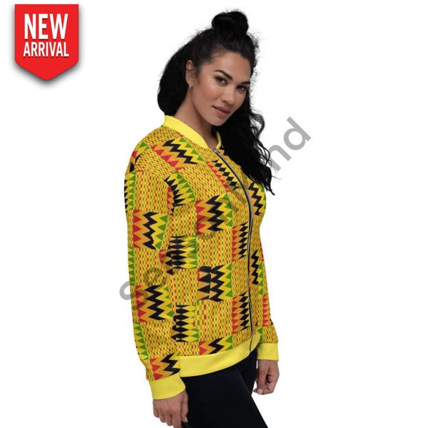 Kente Bomber Jacket L / Female