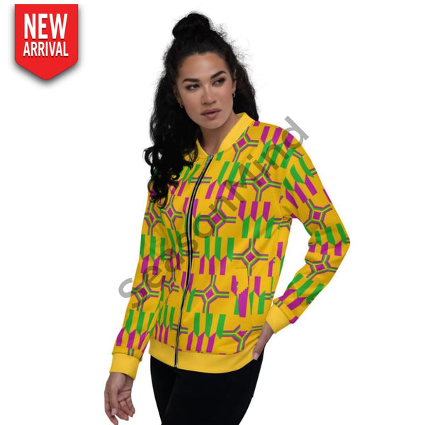 Kente Bomber Jacket M / Female