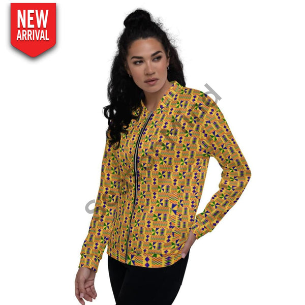 Kente Bomber Jacket M / Female