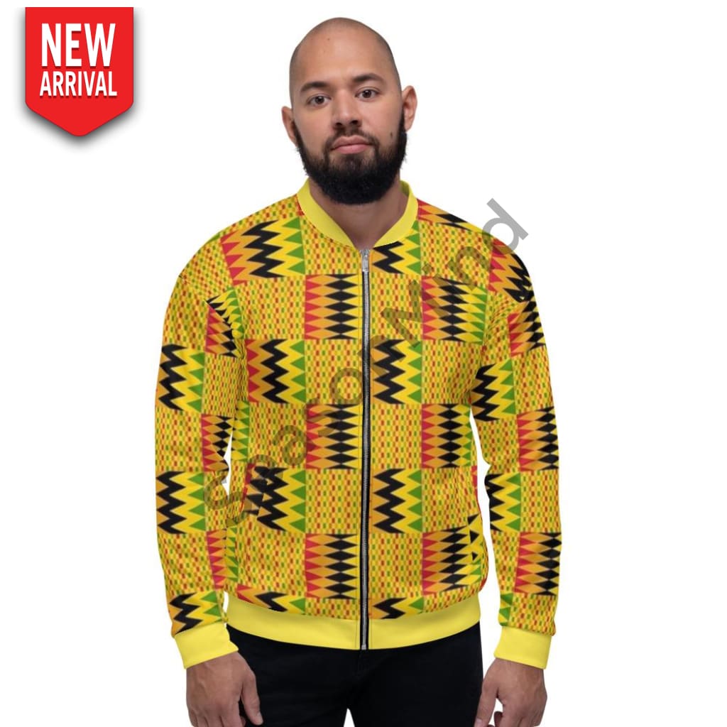 Kente Bomber Jacket Xs