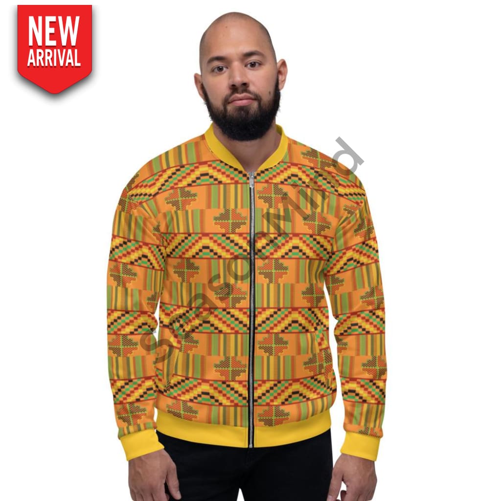 Kente Bomber Jacket Xs