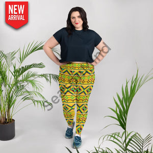 Kente Plus Size Leggings 2Xl