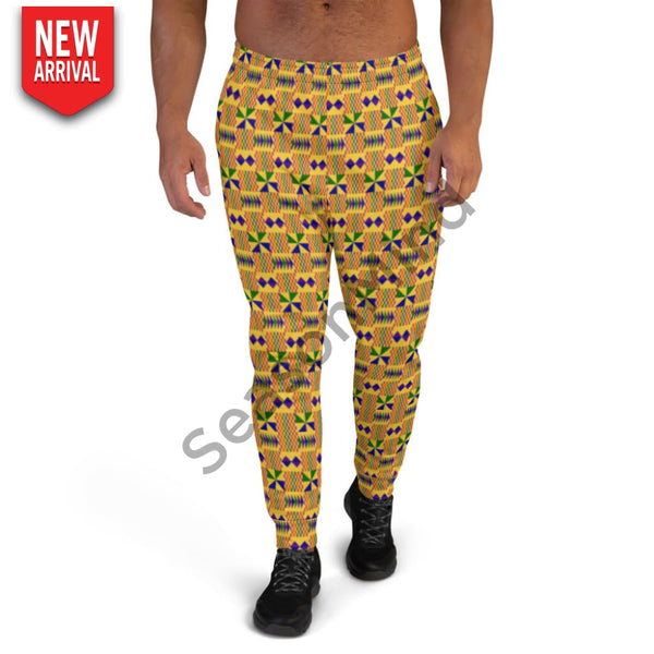 Kente Style Mens Joggers Xs