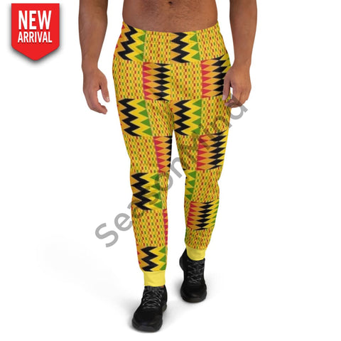 Kente Style Mens Joggers Xs