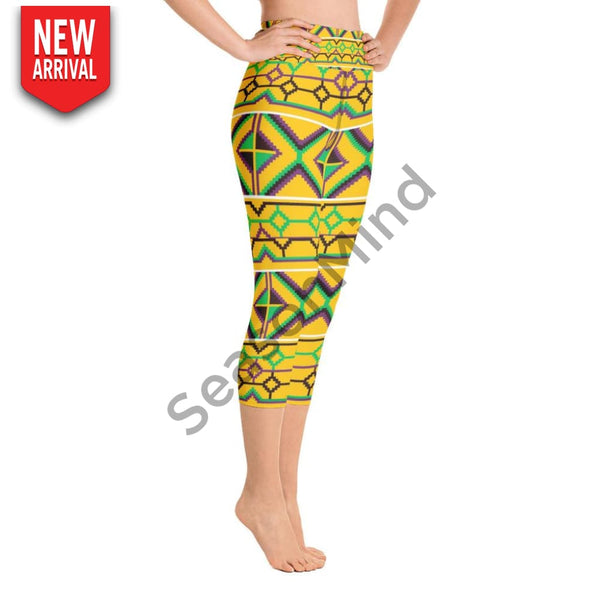 Kente Yoga Capri Legging