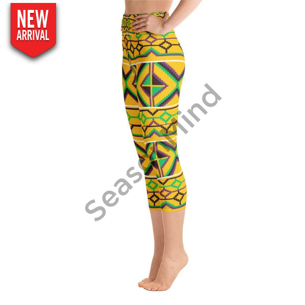 Kente Yoga Capri Legging