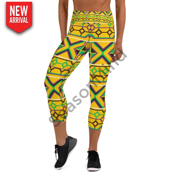 Kente Yoga Capri Legging