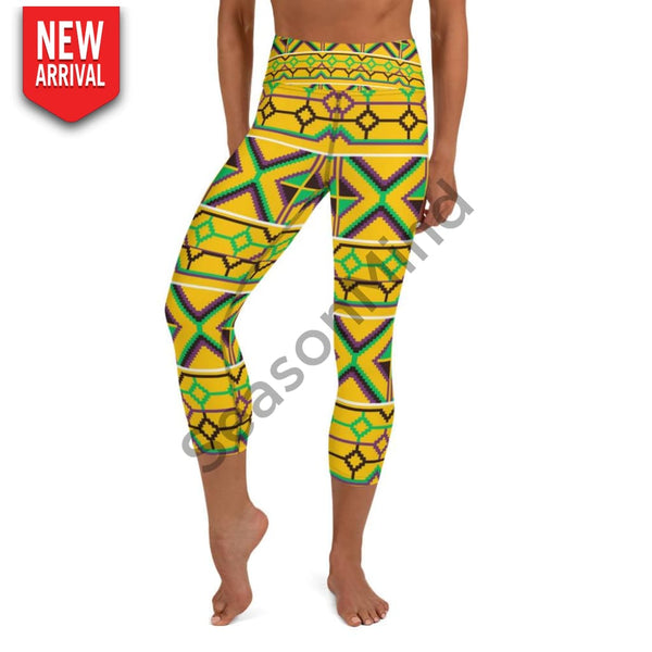 Kente Yoga Capri Legging