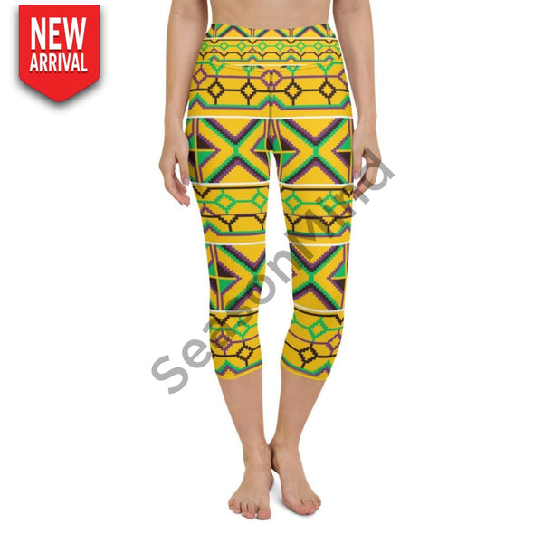 Kente Yoga Capri Legging