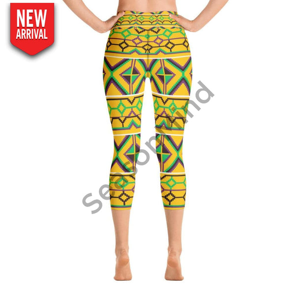 Kente Yoga Capri Legging