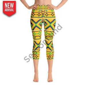 Kente Yoga Capri Legging Xs