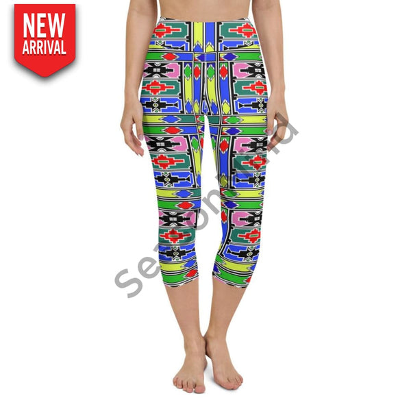 Ndebele Yoga Capri Leggings