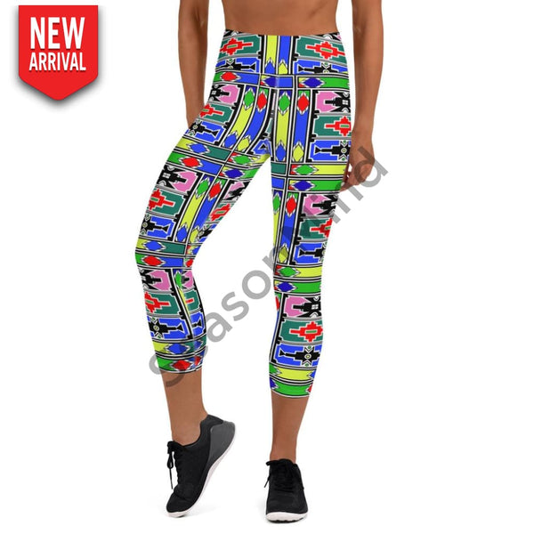 Ndebele Yoga Capri Leggings