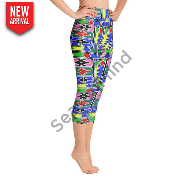 Ndebele Yoga Capri Leggings