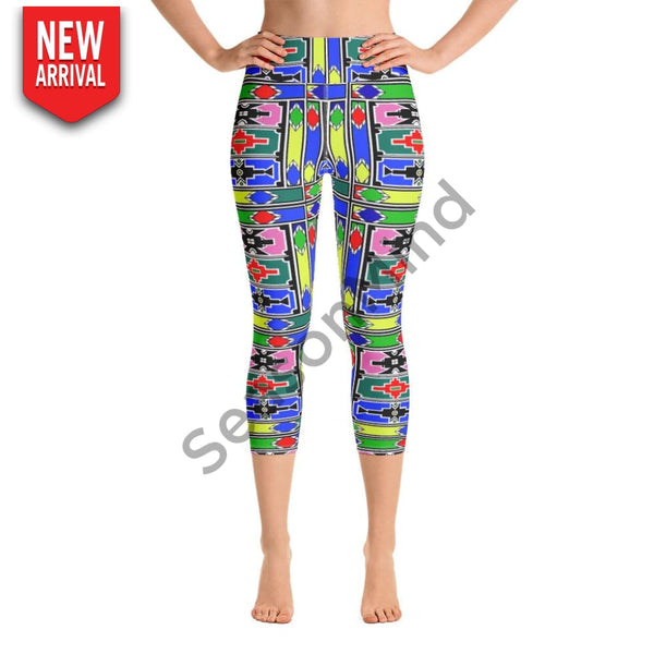 Ndebele Yoga Capri Leggings Xs