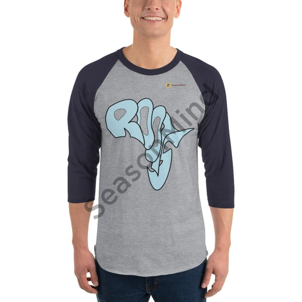 Roots 3/4 Sleeve T-Shirt (Light Blue)