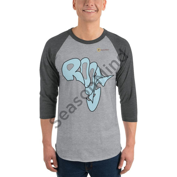 Roots 3/4 Sleeve T-Shirt (Light Blue)