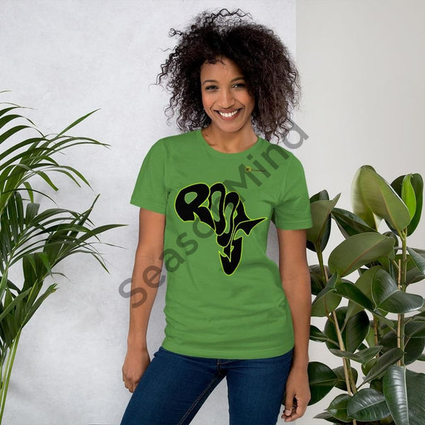 Roots T-Shirt (Black-Neon) Leaf / S Female