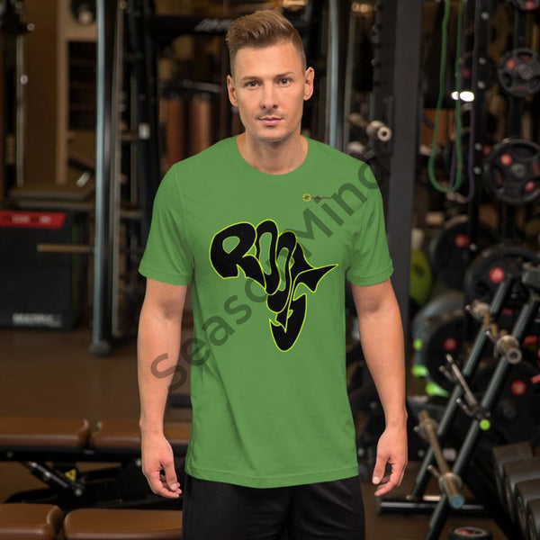 Roots T-Shirt (Black-Neon) Leaf / S Male