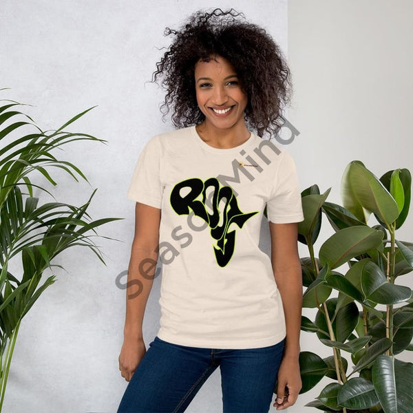 Roots T-Shirt (Black-Neon) Soft Cream / S Female