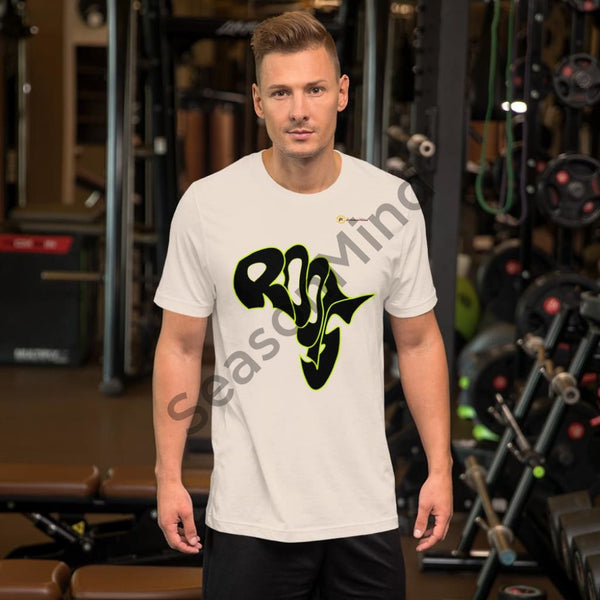 Roots T-Shirt (Black-Neon) Soft Cream / S Male