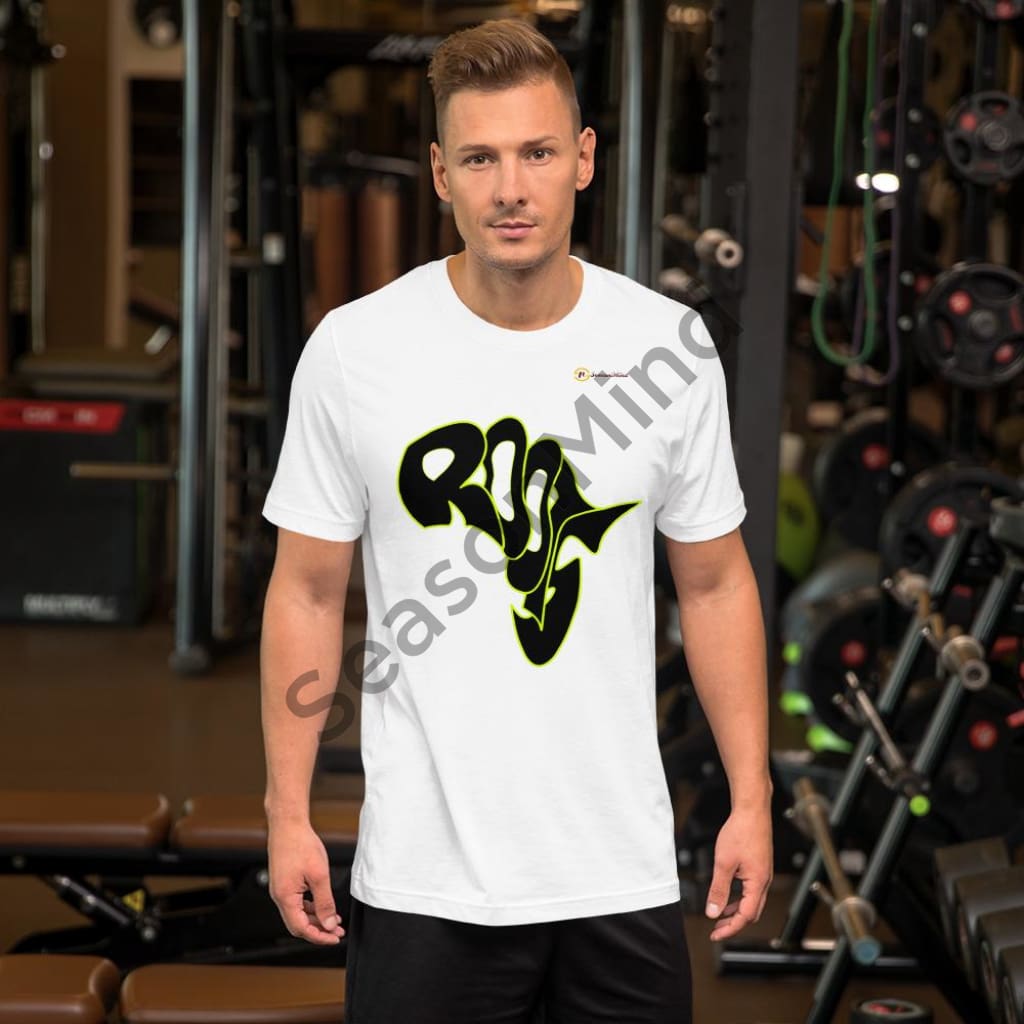 Roots T-Shirt (Black-Neon) White / Xs Male