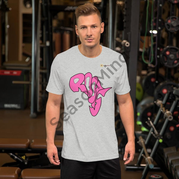 Roots T-Shirt (Hot Pink) Athletic Heather / S Male