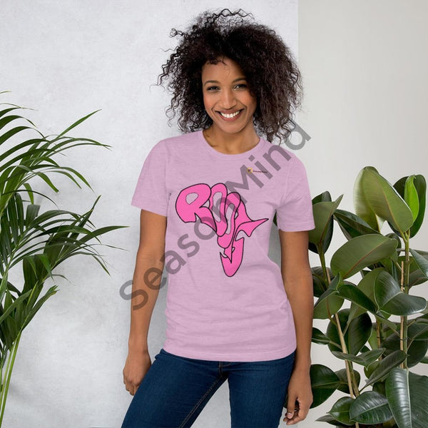 Roots T-Shirt (Hot Pink) Heather Prism Lilac / Xs Female