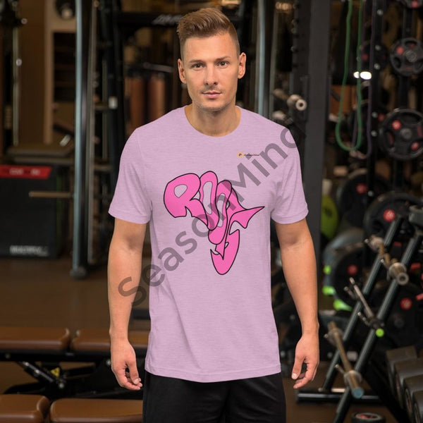 Roots T-Shirt (Hot Pink) Heather Prism Lilac / Xs Male