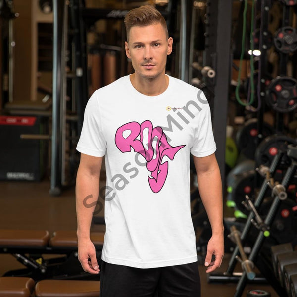 Roots T-Shirt (Hot Pink) White / Xs Male